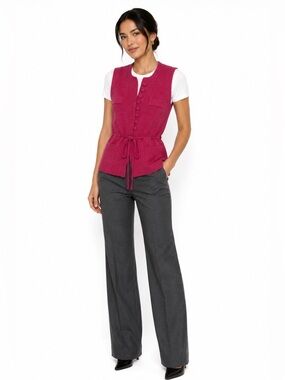 Pink Tartan Pink Knit Vest Size S